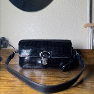Coach Black Sequin Crossbody Bag